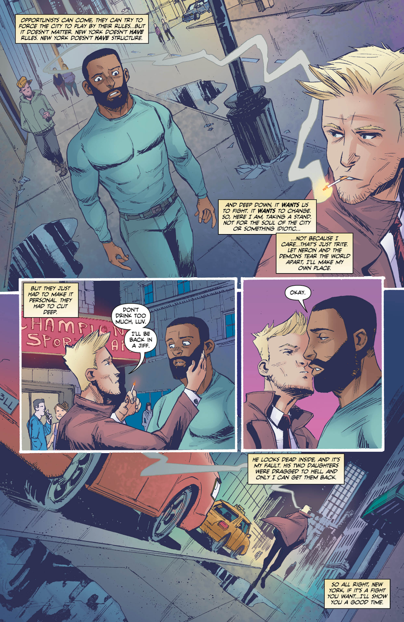 Illustration for article titled DC exclusive: Constantine raises hell on the streets of New York City